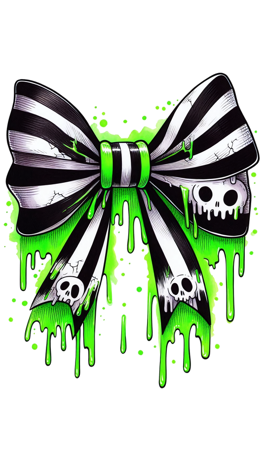 Stripped Halloween Bow