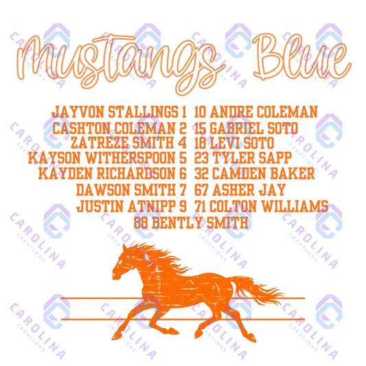 Mustangs Blue