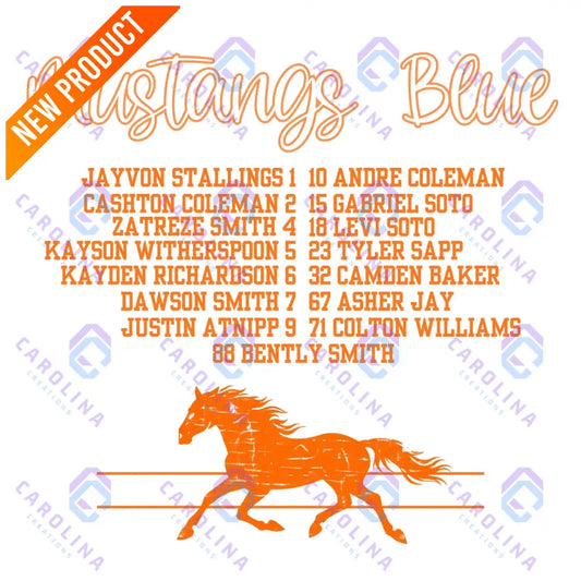 Mustangs Blue