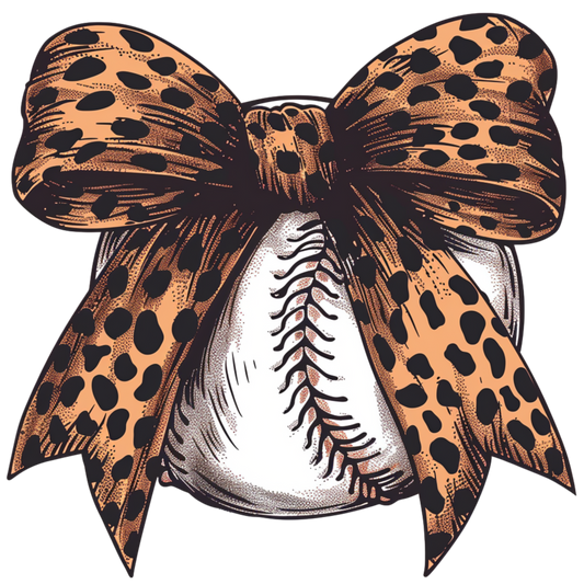 Leopard Baseball Bow