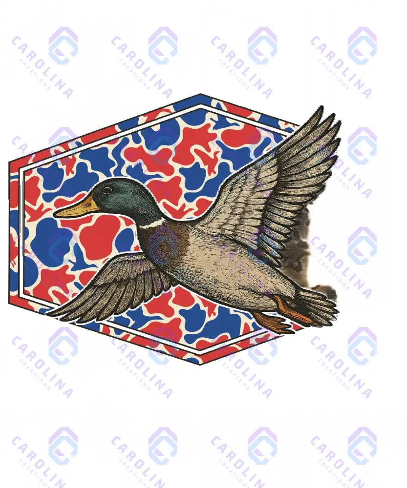 Red White & Blue Duck