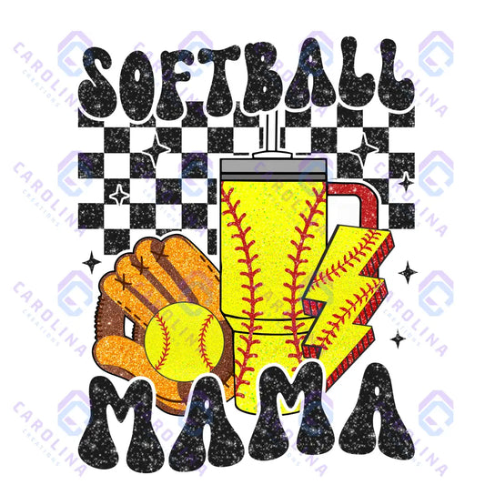 Retro Softball Mama