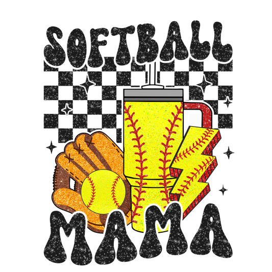 Retro Softball Mama