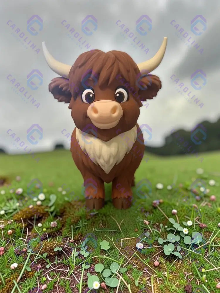 Standing Highland Cow