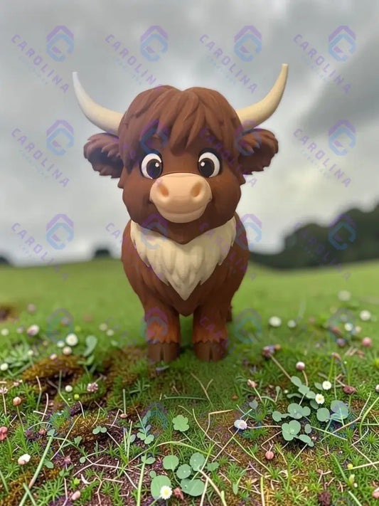 Standing Highland Cow
