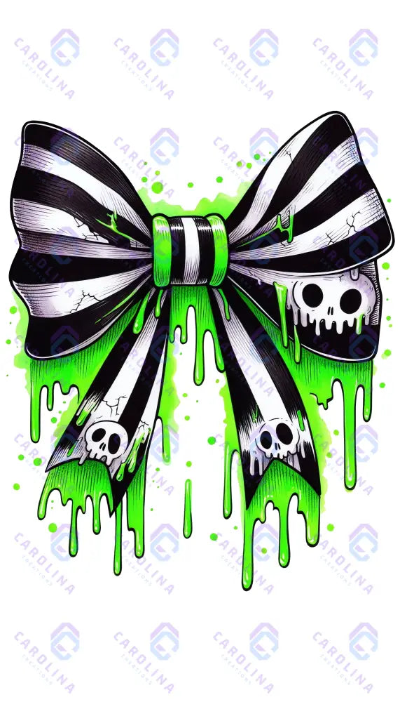 Stripped Halloween Bow