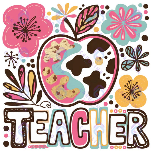 Teacher with Apple