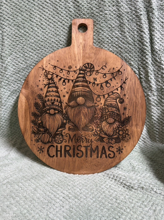 Christmas Gnomes Cutting Board