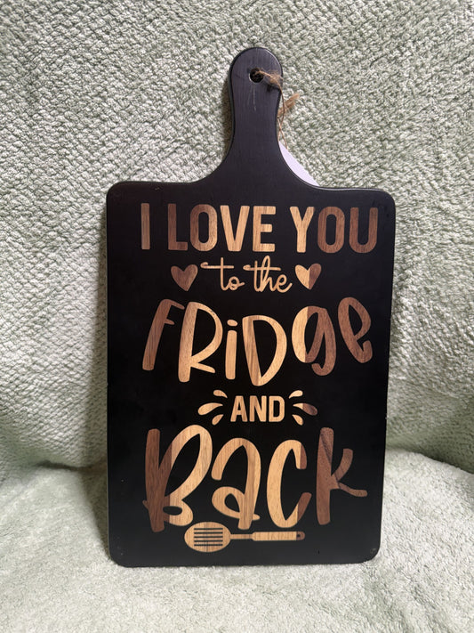 Black Acacia cutting board (Fridge)