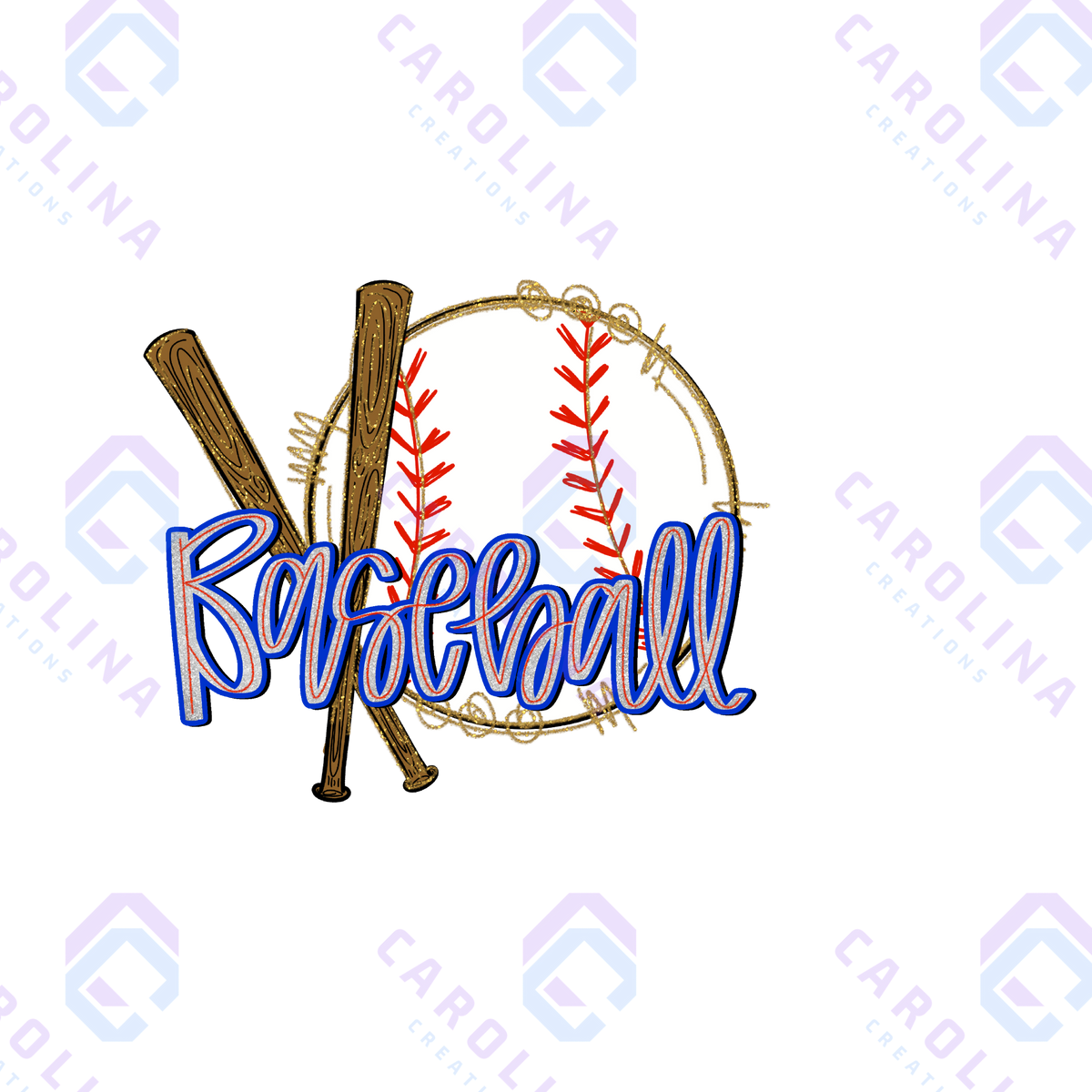 Preppy Baseball - Pocket (4 Inch)