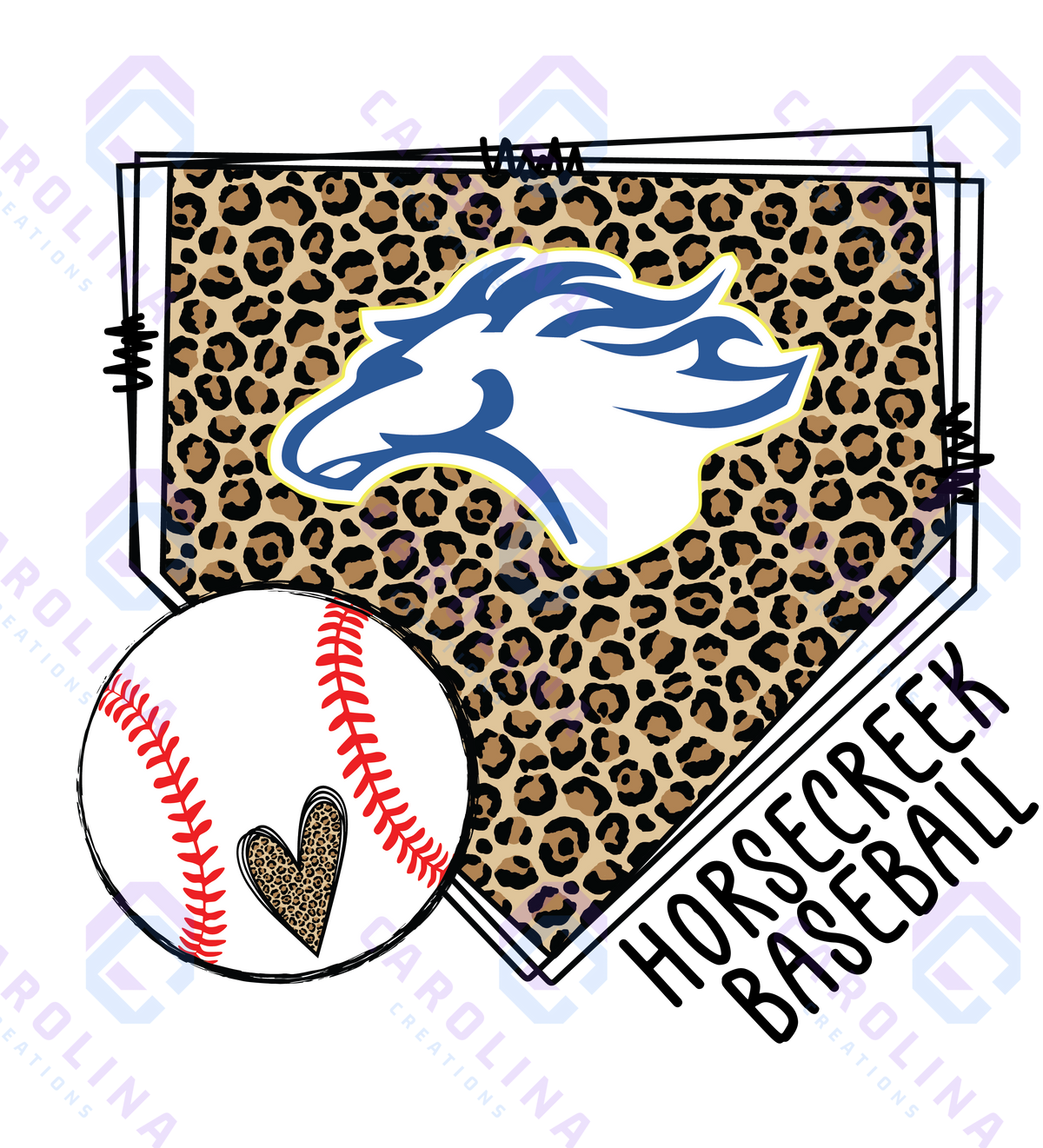 Leopard Baseball - Pocket (4 Inch) / Horsecreek