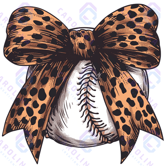 Leopard Baseball Bow