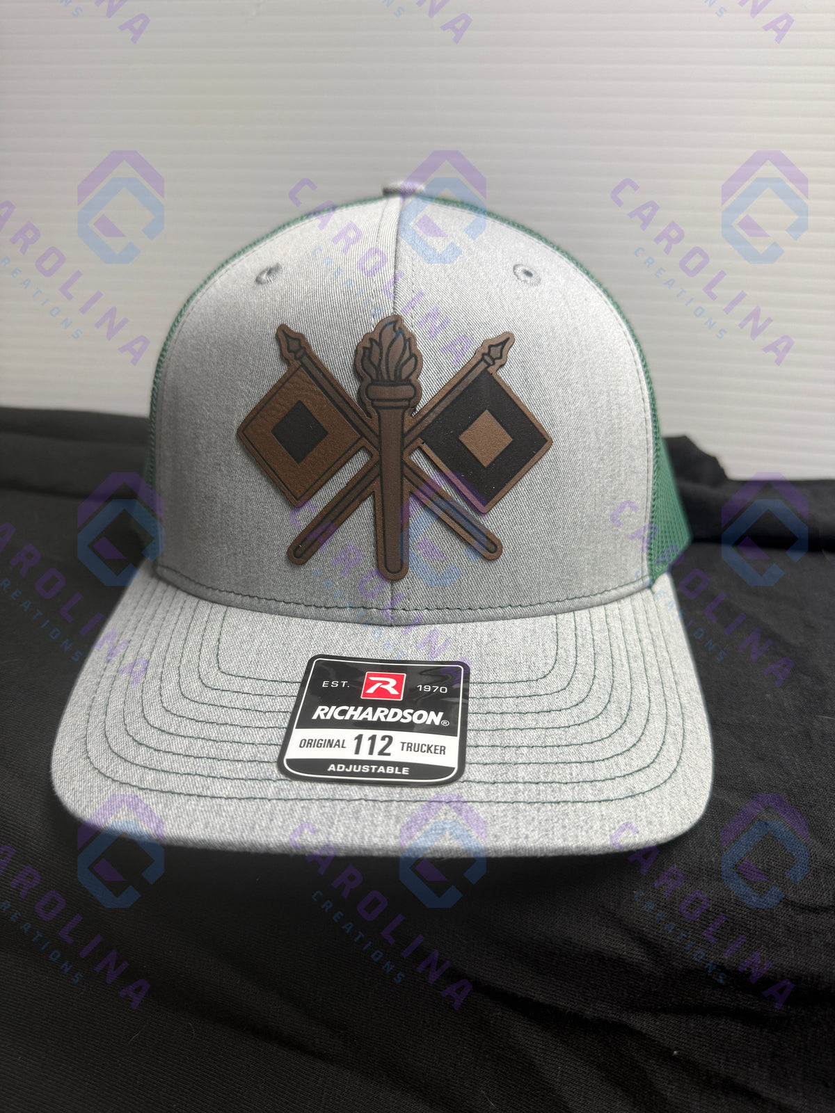 Custom Hats w/Leather Patches