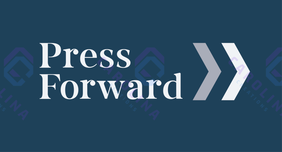 Press Forward - 3 in wide by 1.61 high