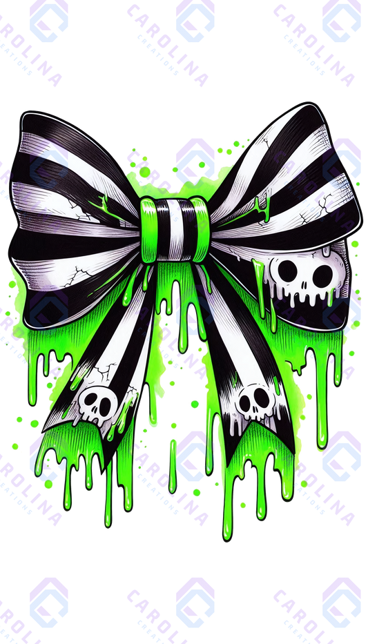Stripped Halloween Bow