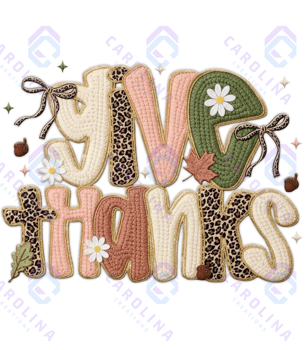 FAUX YARN GIVE THANKS