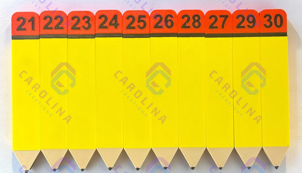 Pencil Number Set