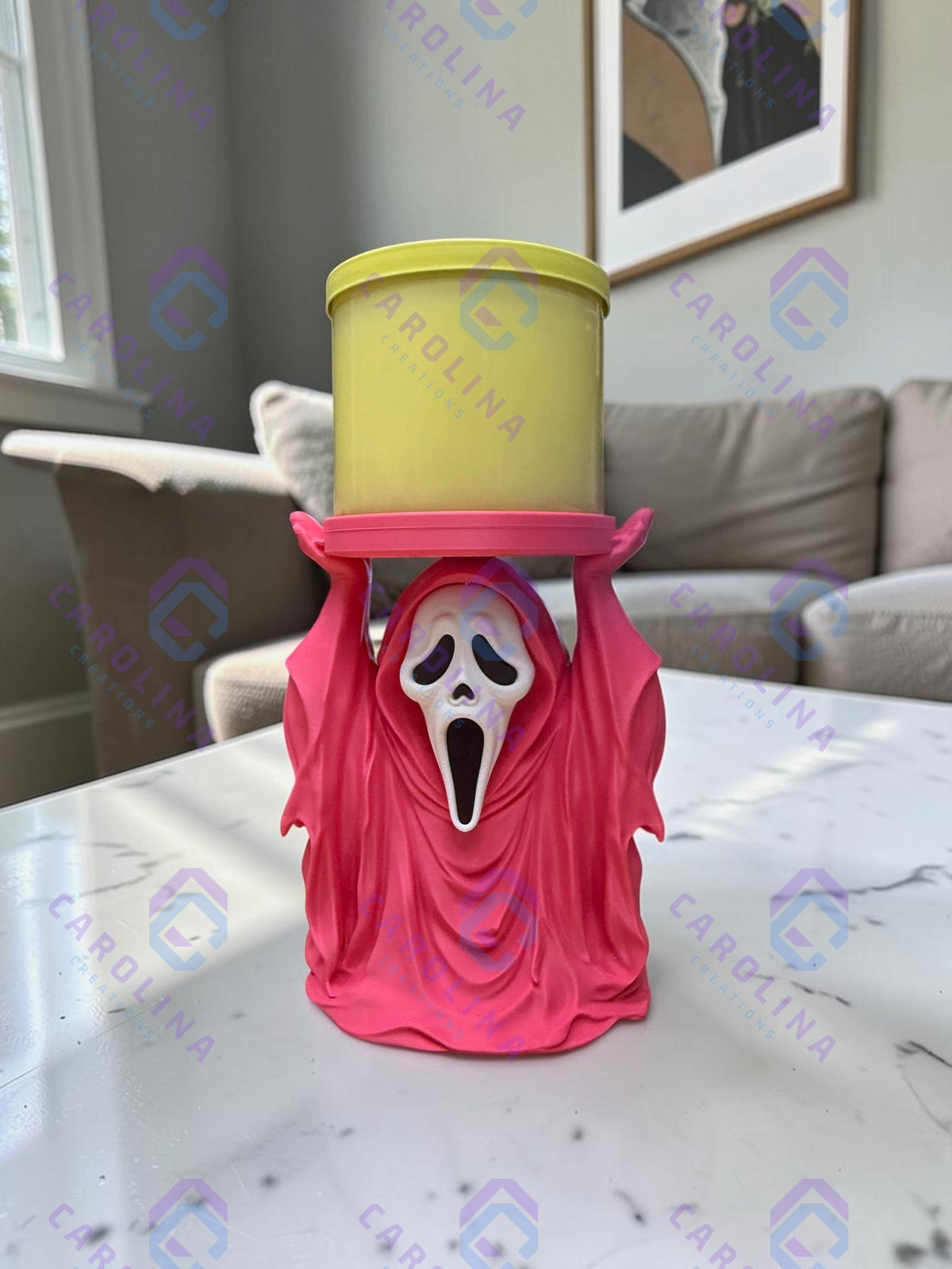 Ghost Face Candle Holder